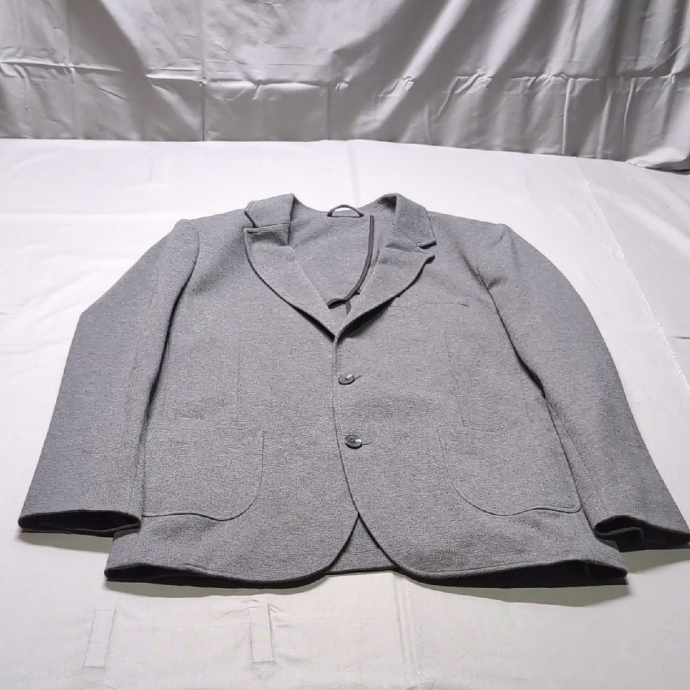 Artefact Mens Grey Knit Jersey Two Button Blazer Jacket Size‎ L